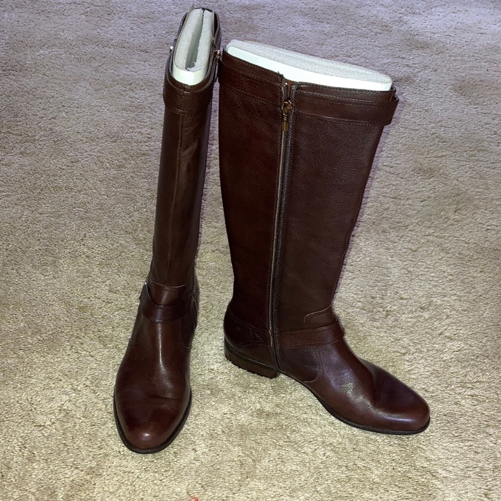 Anne Klein I Flex Brown Leather Boots